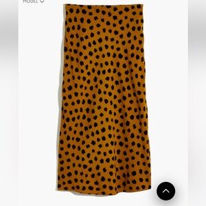 Madewell Midi Slip Skirt (Painted Spots)